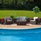 Flash Furniture 4 Piece Chocolate Brown Outdoor Faux Rattan Set DAD-SF-112T-CBN-GG - alternate 3